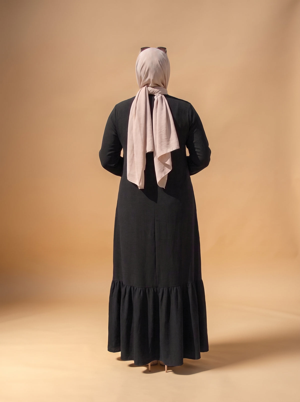 3 Düğmeli Elbise - Siyah