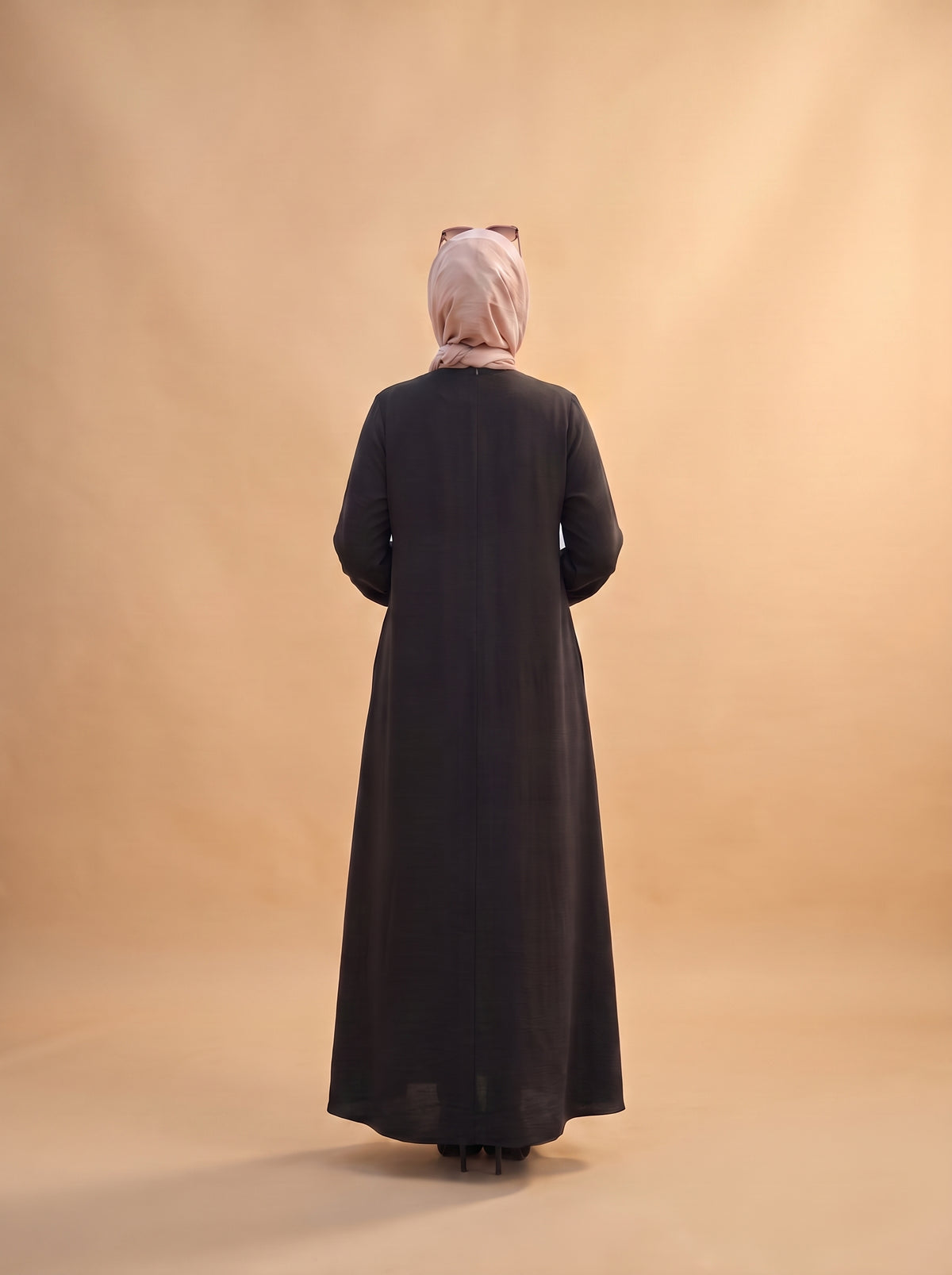 Taşlı Elbise - Siyah