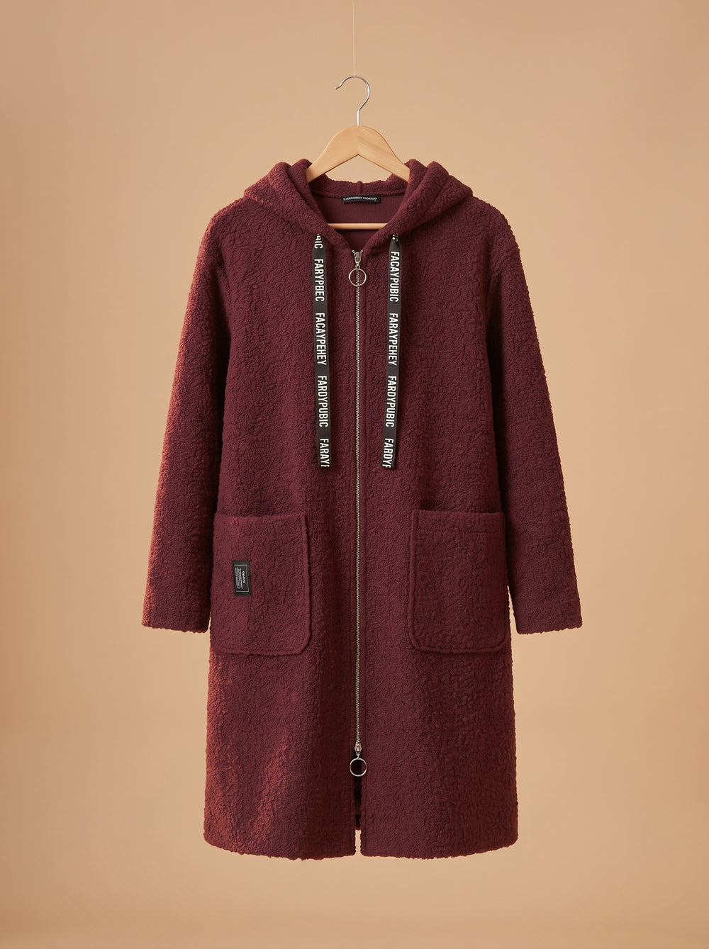 Buklet Hırka - Bordo - Butik Dubai büyük beden buklet hırka