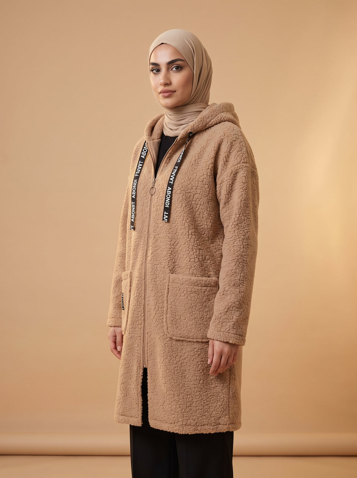 Buklet Hırka - Sütlü Kahve - Butik Dubai büyük beden buklet hırka