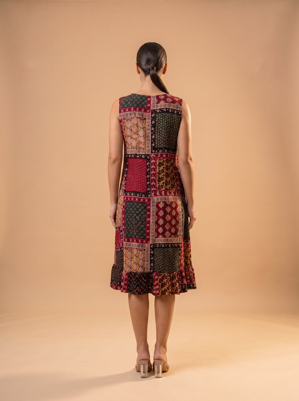 Yazlık Midi Elbise - Anadolu Esintisi - Butik Dubai büyük beden yazlık midi elbise